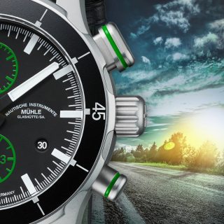 Drücker des Rallye-Chronograph GLP